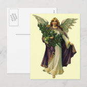 ヴィンテージクリスマスエンジェル シーズンポストカード (正面/裏面)