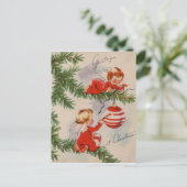 ヴィンテージクリスマスエンジェル シーズンポストカード (スタンド正面)
