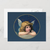 ヴィンテージクリスマスエンジェル シーズンポストカード (正面/裏面)