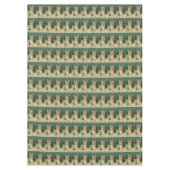 ヴィンテージクリスマスエンジェル テーブルクロス (正面)