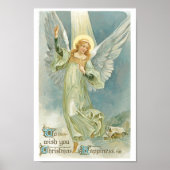 ヴィンテージクリスマスエンジェル ポスター (正面)