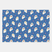 ヴィンテージクリスマスエンジェル ラッピングペーパーシート (正面)