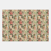 ヴィンテージクリスマスエンジェル ラッピングペーパーシート (正面2)