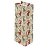 ヴィンテージクリスマスエンジェル ワインギフトバッグ (正面アングル)