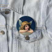 ヴィンテージクリスマスエンジェル 缶バッジ (インサイチュ)