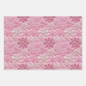 ヴィンテージクリスマスエンボス村 ラッピングペーパーシート (正面3)