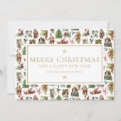 ヴィンテージクリスマスオフィス事業会社 シーズンカード (正面)