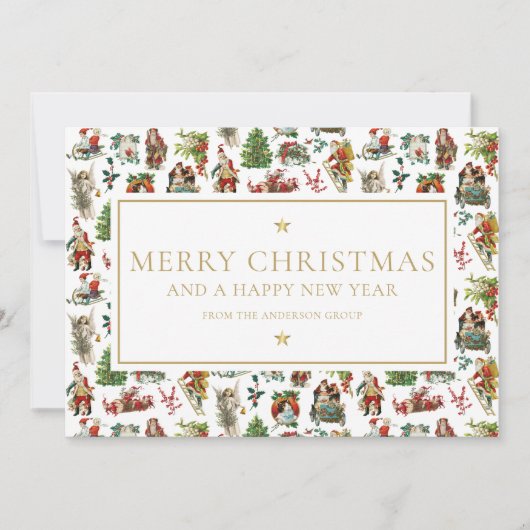 ヴィンテージクリスマスオフィス事業会社 シーズンカード (正面)