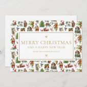 ヴィンテージクリスマスオフィス事業会社 シーズンカード (正面/裏面)