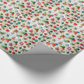 ヴィンテージクリスマスオルメンズイラストレーション ラッピングペーパー (角)