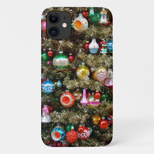 ヴィンテージクリスマスオーナメントとガーランド Case-Mate iPhoneケース (裏面)