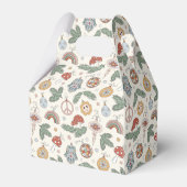 ヴィンテージクリスマスオーナメントと平和サイン フェイバーボックス (裏面サイド)