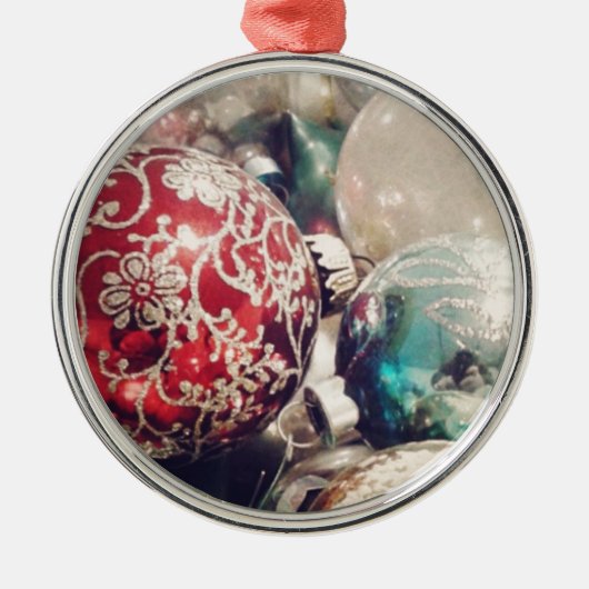 ヴィンテージクリスマスオーナメントはまだ生活 メタルオーナメント (正面)