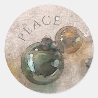 ヴィンテージクリスマスオーナメントウォータークラシックカラーRou ラウンドシール