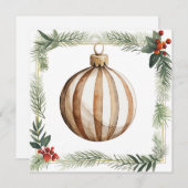 ヴィンテージクリスマスオーナメントカード シーズンカード (正面/裏面)