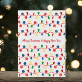 ヴィンテージクリスマスオーナメントガーランド シーズンカード