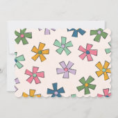 ヴィンテージクリスマスオーナメントグリーティングカード – 紫 (裏面)