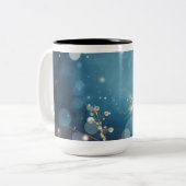 ヴィンテージクリスマスオーナメントコーヒーマグ ツートーンマグカップ (正面左)