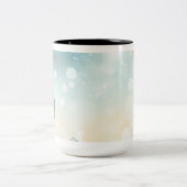 ヴィンテージクリスマスオーナメントコーヒーマグ ツートーンマグカップ (中央)