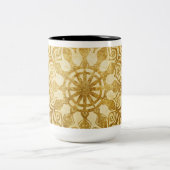 ヴィンテージクリスマスオーナメントコーヒーマグ ツートーンマグカップ (中央)