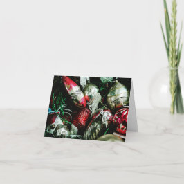 ヴィンテージクリスマスオーナメントスチルライフ シーズンカード