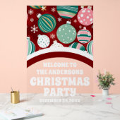 ヴィンテージクリスマスオーナメントスノーフレーク歓迎 アクリルサイン (ウェディング)