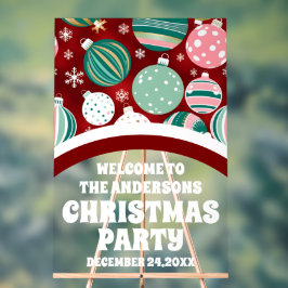 ヴィンテージクリスマスオーナメントスノーフレーク歓迎 アクリルサイン