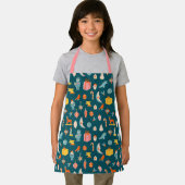 ヴィンテージクリスマスオーナメントパターン エプロン (インサイチュ)