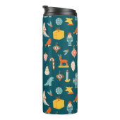 ヴィンテージクリスマスオーナメントパターン タンブラー (回転右)