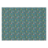 ヴィンテージクリスマスオーナメントパターン テーブルクロス (正面(横))