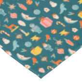 ヴィンテージクリスマスオーナメントパターン テーブルクロス (アングル)