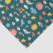 ヴィンテージクリスマスオーナメントパターン 薄葉紙 (詳細)