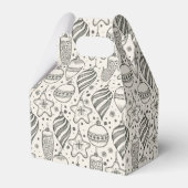 ヴィンテージクリスマスオーナメントホリデーゲーブル フェイバーボックス (正面サイド)