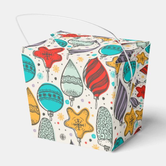 ヴィンテージクリスマスオーナメントホリデーテイクアウト フェイバーボックス (裏面サイド)