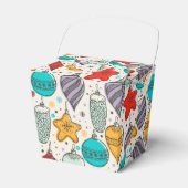 ヴィンテージクリスマスオーナメントホリデーテイクアウト フェイバーボックス (正面サイド)