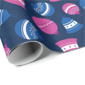 ヴィンテージクリスマスオーナメント伝統的ギフト ラッピングペーパー (ロールコーナー)