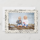 ヴィンテージクリスマスオーナメント写真 シーズンカード (正面)