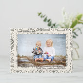 ヴィンテージクリスマスオーナメント写真 シーズンカード (スタンド正面)