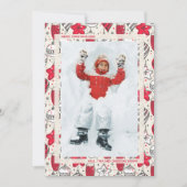 ヴィンテージクリスマスオーナメント写真 シーズンカード (正面)