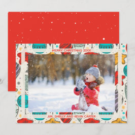 ヴィンテージクリスマスオーナメント写真 シーズンカード