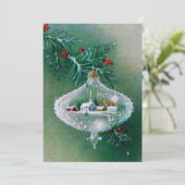 ヴィンテージクリスマスオーナメント冬場 シーズンカード (スタンド正面)