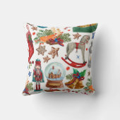 ヴィンテージクリスマスオーナメント、おもちゃ、  クッション (裏面)