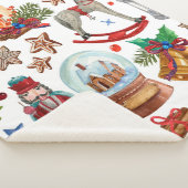 ヴィンテージクリスマスオーナメント、おもちゃ、  シェルパブランケット (3/4)