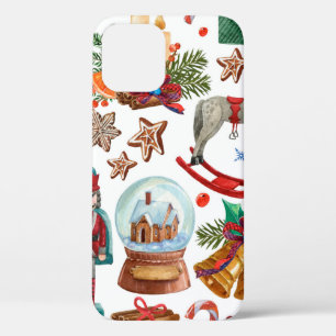 ヴィンテージクリスマスオーナメント、おもちゃ、 iPhone 12ケース