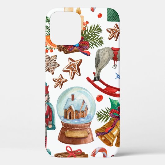ヴィンテージクリスマスオーナメント、おもちゃ、 Case-Mate iPhoneケース (裏面)