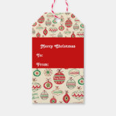 ヴィンテージクリスマスオーナメント ギフトタグ (正面)