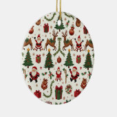 ヴィンテージクリスマスオーナメント セラミックオーナメント (右)