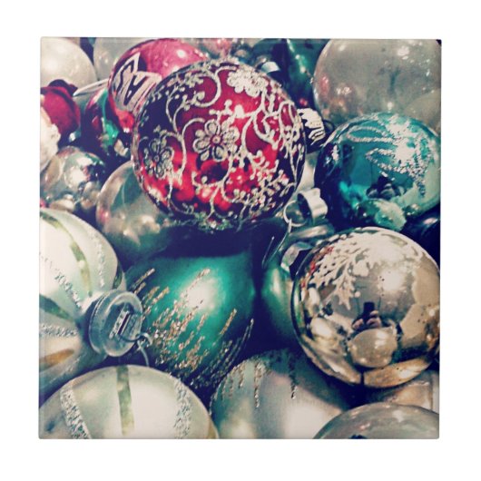 ヴィンテージクリスマスオーナメント タイル (正面)