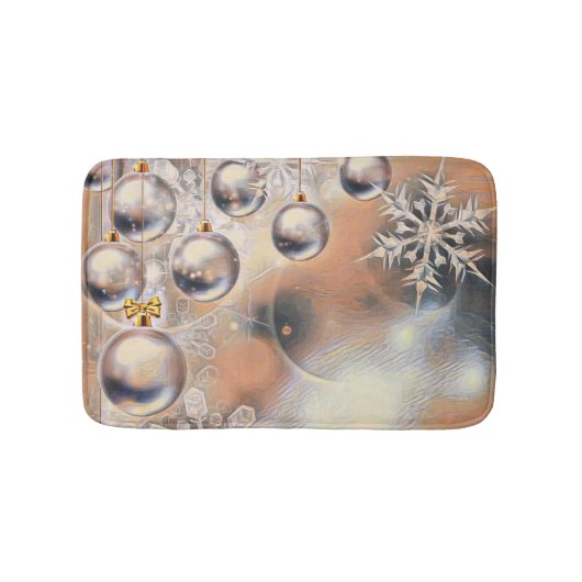 ヴィンテージクリスマスオーナメント バスマット (正面)