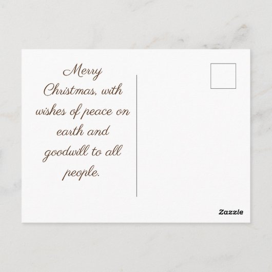 ヴィンテージクリスマスオーナメント ポストカード (裏面)